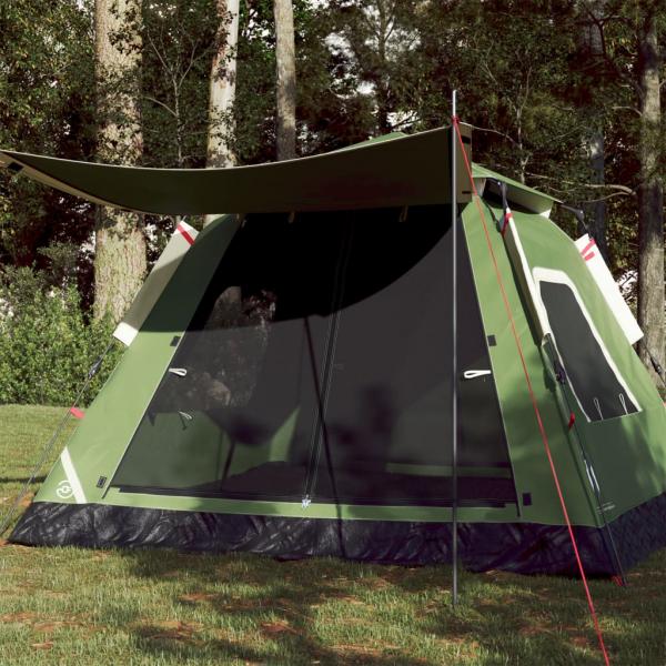 ARDEBO.de - Kuppel-Campingzelt 5 Personen Grün Quick Release