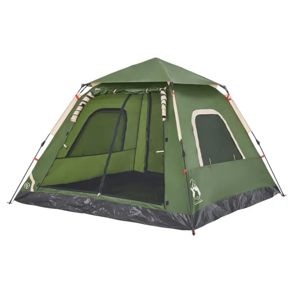 Kuppel-Campingzelt 5 Personen Grün Quick Release