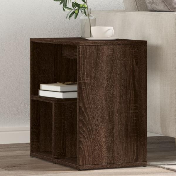 ARDEBO.de - Beistelltisch Braun Eichen-Optik 50x30x50 cm Holzwerkstoff