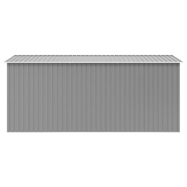 Gerätehaus 257x392x181 cm Metall Grau