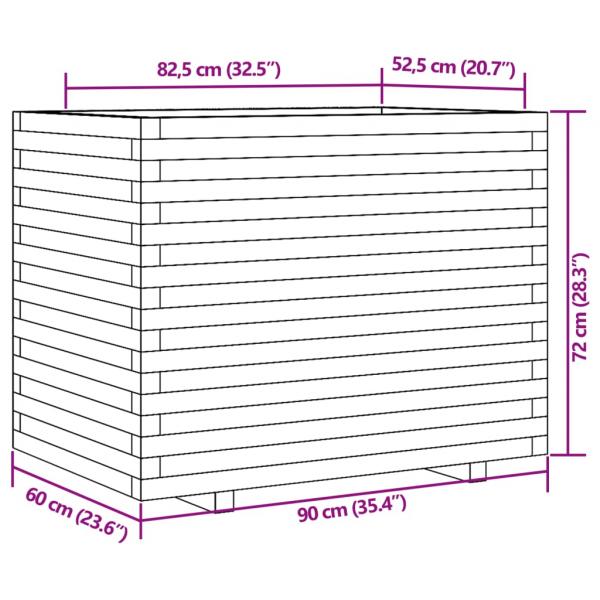 Pflanzkübel 90x60x72 cm Kiefernholz Imprägniert
