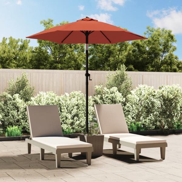 ARDEBO.de - Sonnenschirm Terrakotta 200 x 224 cm Aluminium