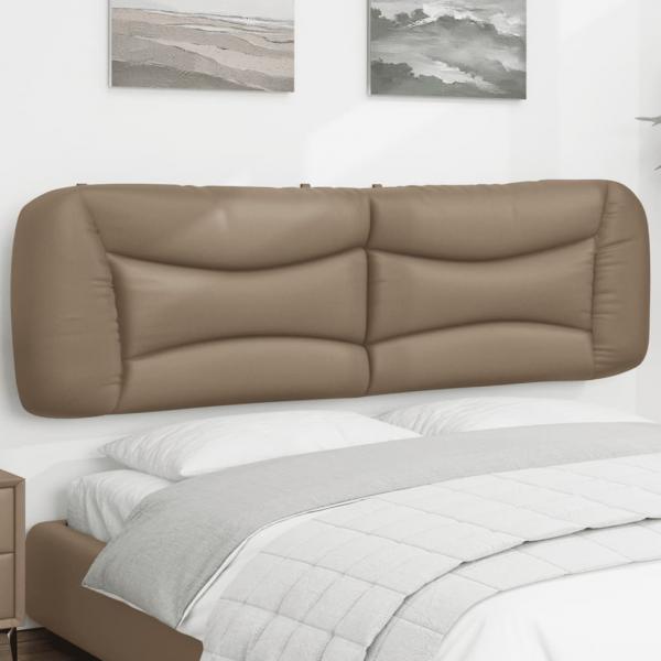 ARDEBO.de - Kopfteil-Kissen Cappuccino-Braun 180 cm Kunstleder
