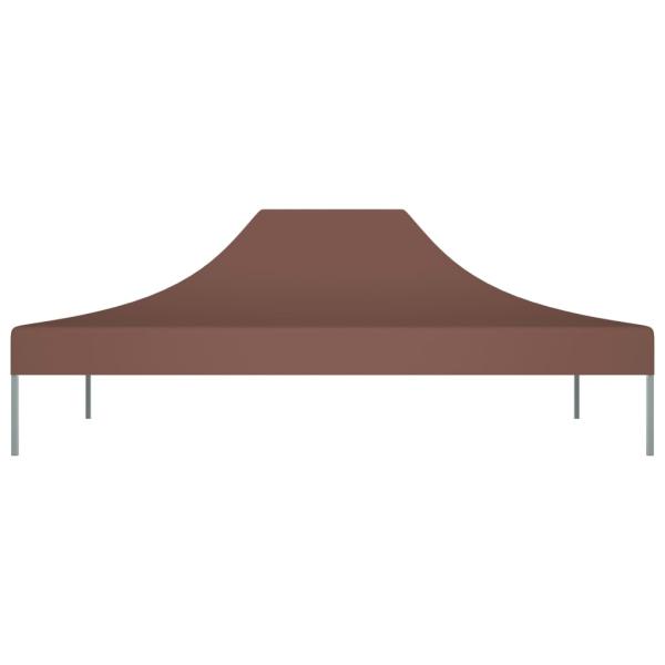 Partyzelt-Dach 4,5x3 m Braun 270 g/m²