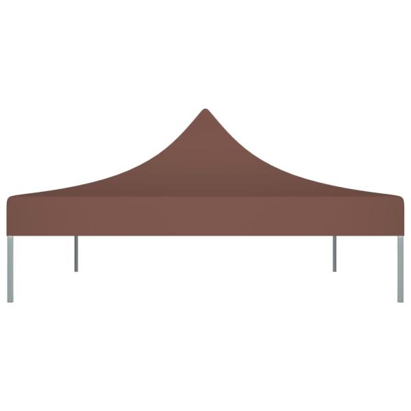 Partyzelt-Dach 4,5x3 m Braun 270 g/m²