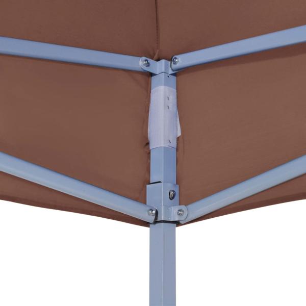 Partyzelt-Dach 4,5x3 m Braun 270 g/m²