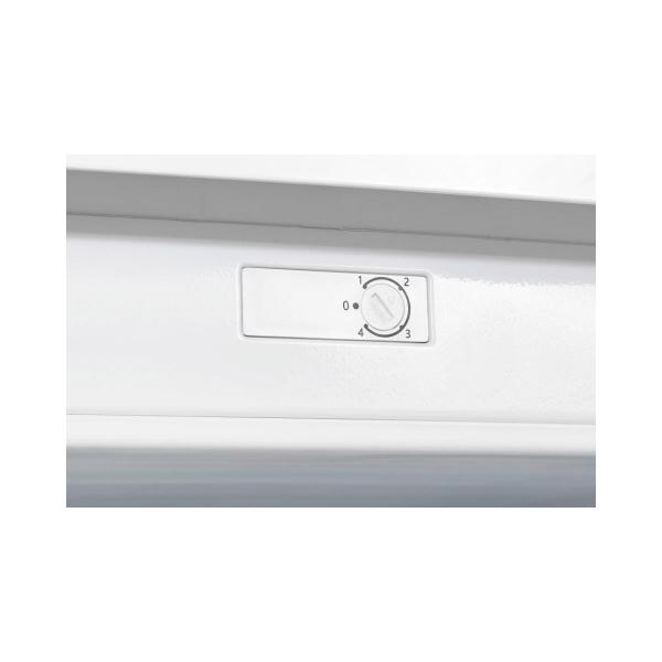 Exquisit GS81-051C Stand Gefrierschrank, 55 cm breit, 85 L, 1 Fach Klapptür und 2 Fächer mit Schublade, weiß