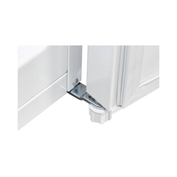 Exquisit GS81-051C Stand Gefrierschrank, 55 cm breit, 85 L, 1 Fach Klapptür und 2 Fächer mit Schublade, weiß