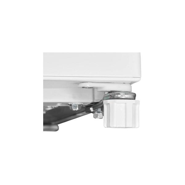 Exquisit GS81-051C Stand Gefrierschrank, 55 cm breit, 85 L, 1 Fach Klapptür und 2 Fächer mit Schublade, weiß