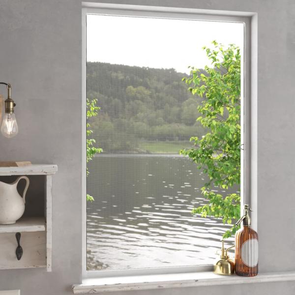 ARDEBO.de - Insektenschutz für Fenster Weiß 90x120 cm