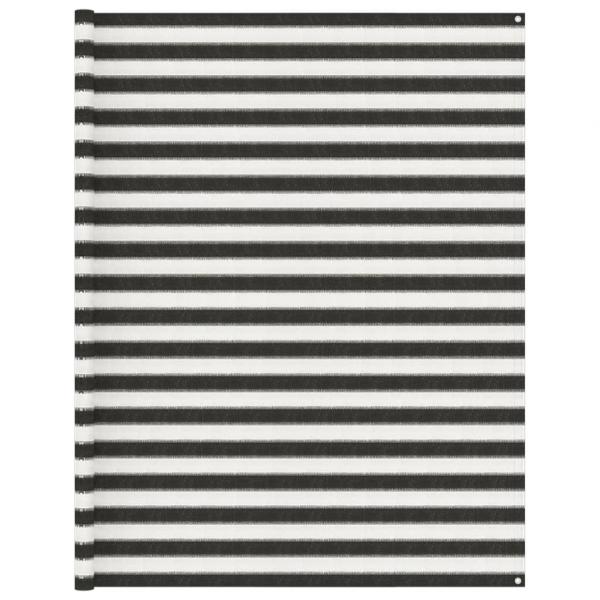 ARDEBO.de - Zeltteppich 250x300 cm Anthrazit und Weiß