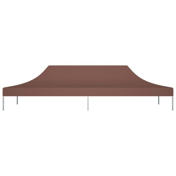 Partyzelt-Dach 6x3 m Braun 270 g/m²