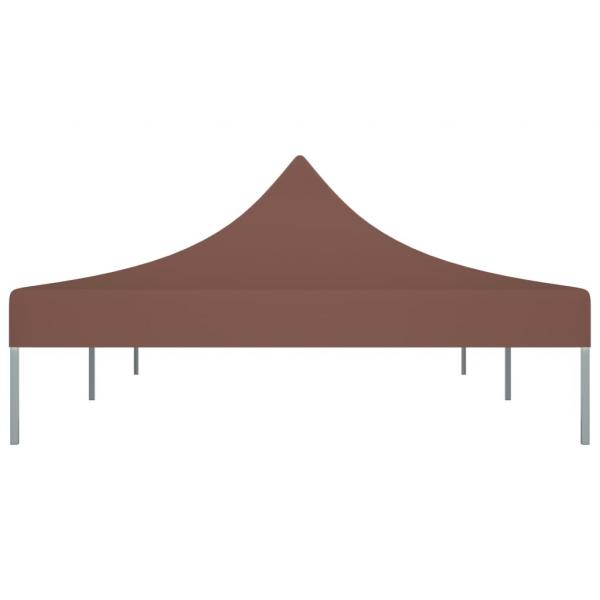 Partyzelt-Dach 6x3 m Braun 270 g/m²
