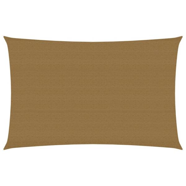 ARDEBO.de - Sonnensegel 160 g/m² Taupe 3x5 m HDPE