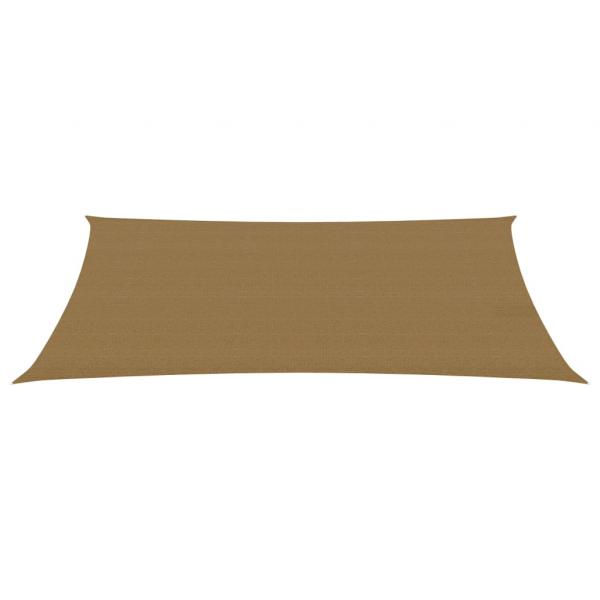 Sonnensegel 160 g/m² Taupe 3x5 m HDPE
