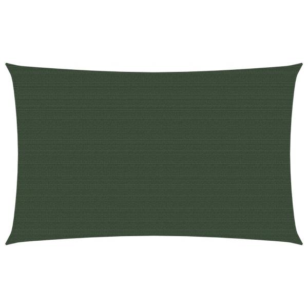 ARDEBO.de - Sonnensegel 160 g/m² Dunkelgrün 5x7 m HDPE