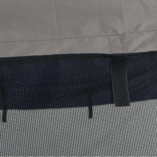 3-Bow Bimini-Top mit Mesh-Seitenteilen 183x(170-182)x137 cm