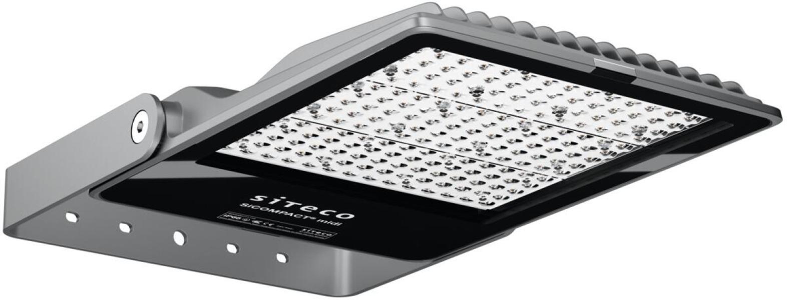 ARDEBO.de Siteco SiCompact 31 Midi LED Fluter, 27000lm, 165W, 4000K, Aluminium, weißaluminium (5XA7581D2K23)
