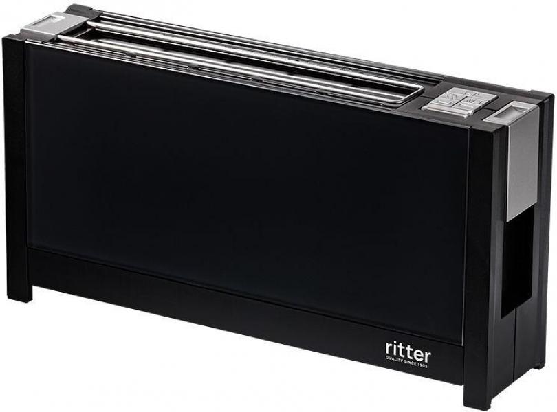 ARDEBO.de Ritter VOLCANO5 Toaster, 2 Scheiben, 950 W, Brötchenauflage, Auftau- und Aufwärmfunktion, schwarz