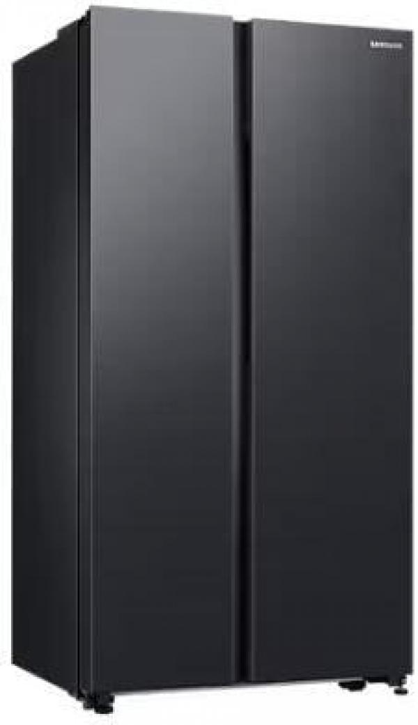 Samsung RS62DG5003B1EF Stand Side-by-Side Kombination, 91,2 cm breit, 628 L, NoFrost+, Eis-/Wasserbereiter, Wassertank, WiFi, Premium Black Steel