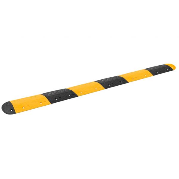 ARDEBO.de - Bodenschwelle Gelb & Schwarz 323x32,5x4 cm Gummi