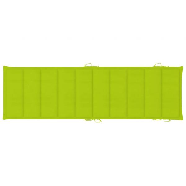 Sonnenliegen 2 Stk. mit Auflagen Massivholz Akazie