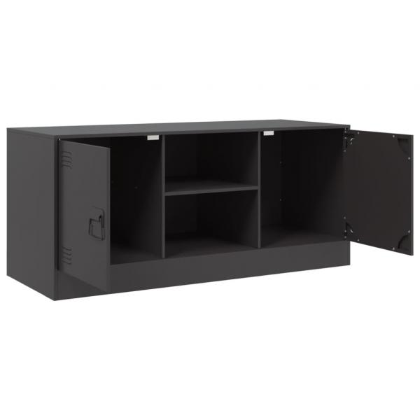 TV-Schrank Schwarz 99x39x44 cm Stahl