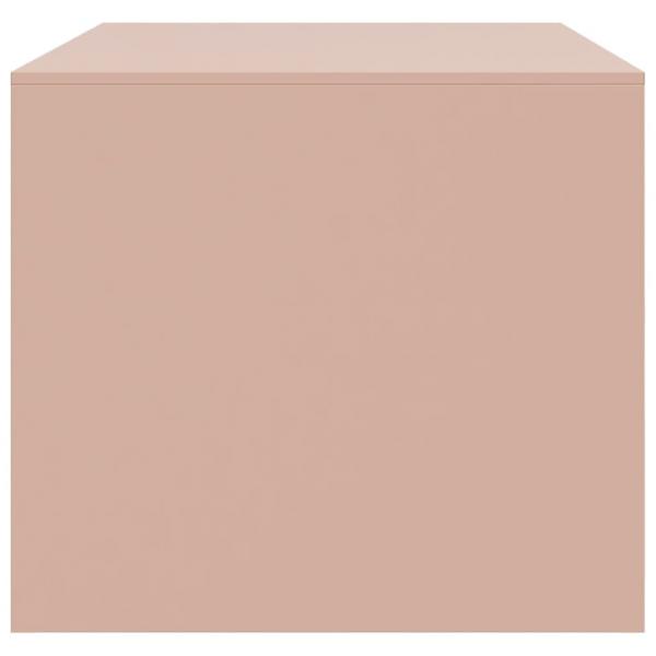 Couchtisch Rosa 67x50x44 cm Stahl