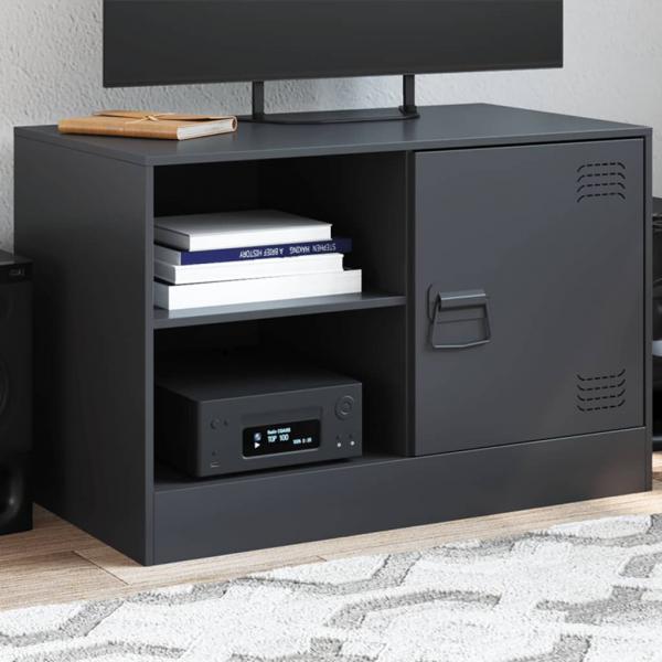 ARDEBO.de - TV-Schrank Schwarz 67x39x44 cm Stahl
