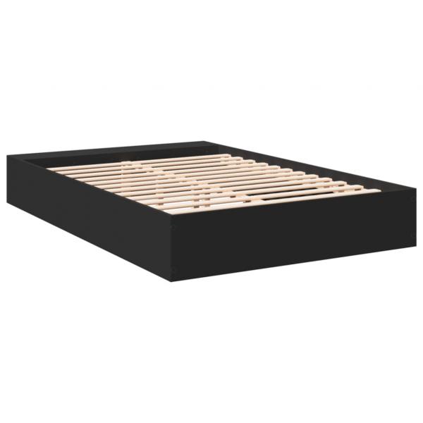 Bettgestell Schwarz 150x200 cm Holzwerkstoff