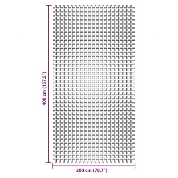 Campingteppich Blau 4x2 m
