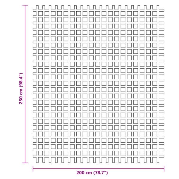 Campingteppich Anthrazit 2,5x2 m