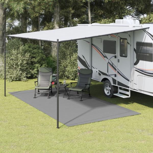 ARDEBO.de - Campingteppich Anthrazit 5x2,5 m