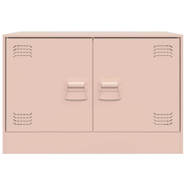TV-Schrank Rosa 67x39x44 cm Stahl