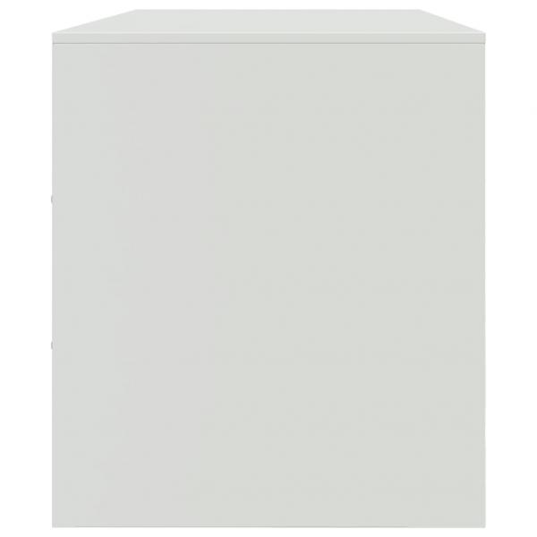 TV-Schrank Weiß 99x39x44 cm Stahl