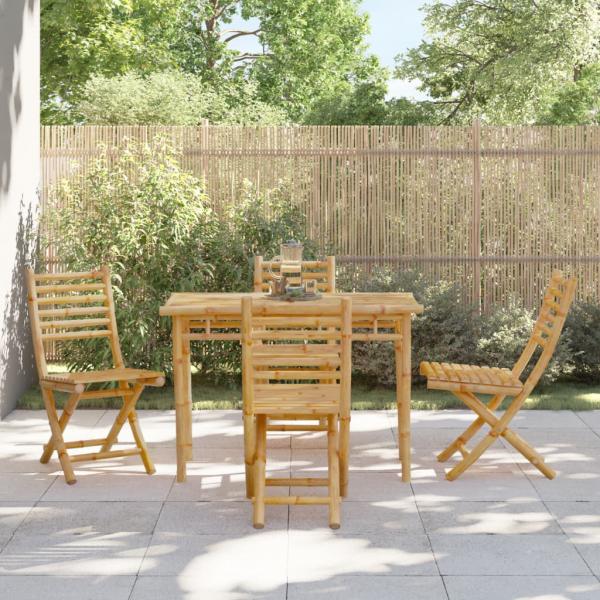 ARDEBO.de - Gartenstühle 4 Stk. Klappbar 43x54x88 cm Bambus