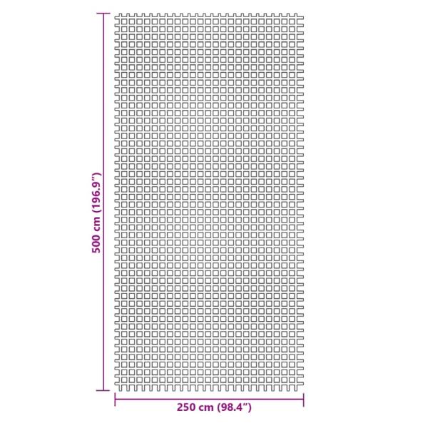 Campingteppich Blau 5x2,5 m