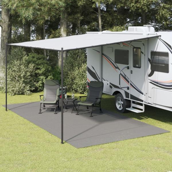 ARDEBO.de - Campingteppich Anthrazit 6x3 m