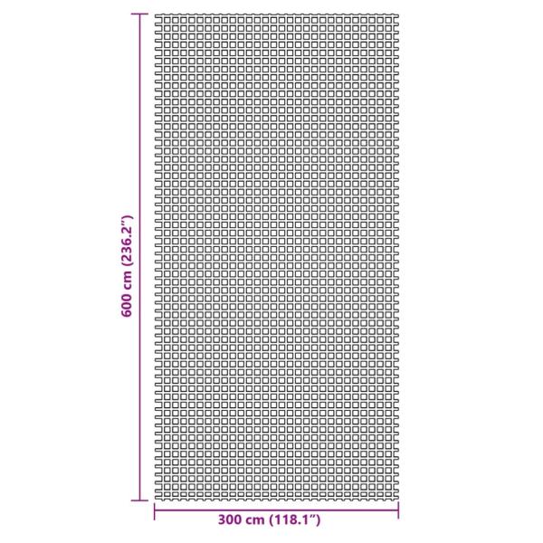 Campingteppich Anthrazit 6x3 m