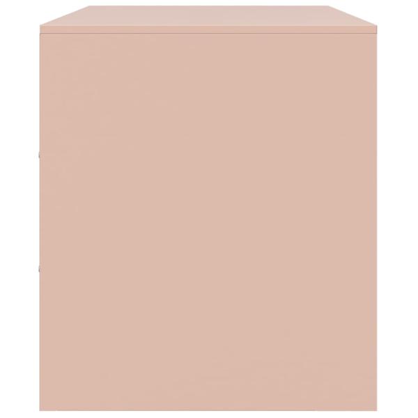 TV-Schrank Rosa 99x39x44 cm Stahl