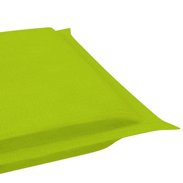 Sonnenliege mit Auflage Akazie Massivholz 