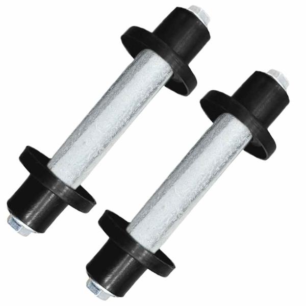 Schubkarrenräder 2 Stk. mit Achsen Massives PU 4,00 - 8 390 mm