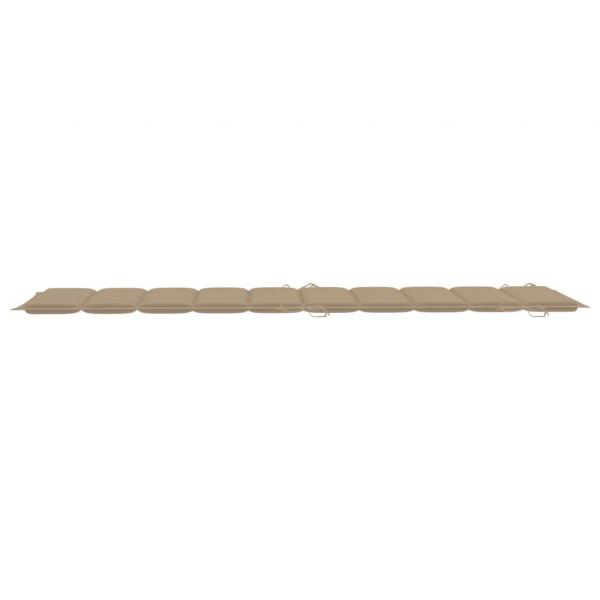 Sonnenliegen-Auflage Beige 186x58x3 cm Oxford-Gewebe