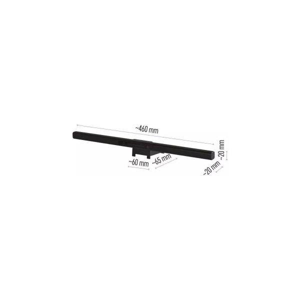 EMOS Z7617 LED-Monitorleuchte AVA, 4,5W, 150lm, 3000/4000/5000K, schwarz (1538179000)