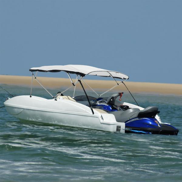 ARDEBO.de - 3-Bow Bimini-Top mit Mesh-Seitenteilen 183x(154-167)x137 cm