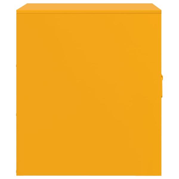 Nachttische 2 Stk. Senfgelb 34,5x39x44 cm Stahl