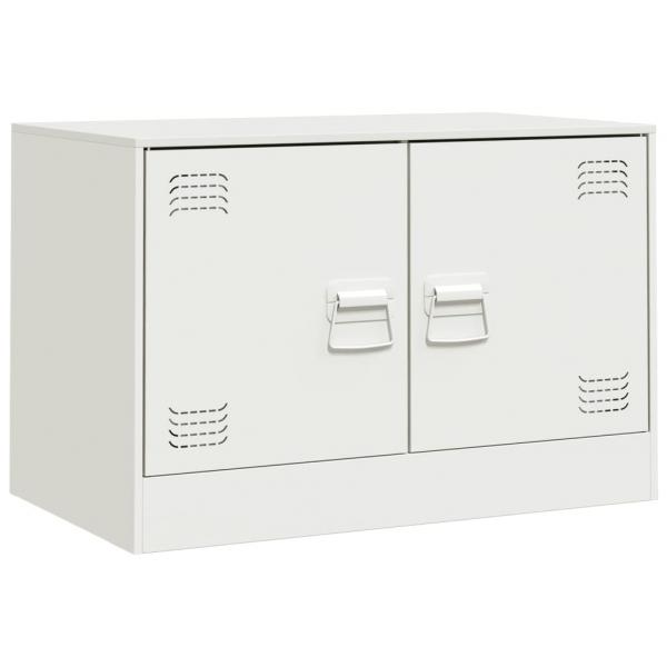 TV-Schränke 2 Stk. Weiß 67x39x44 cm Stahl