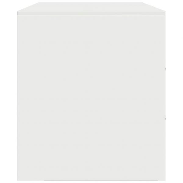 TV-Schränke 2 Stk. Weiß 67x39x44 cm Stahl