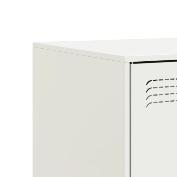 TV-Schränke 2 Stk. Weiß 67x39x44 cm Stahl