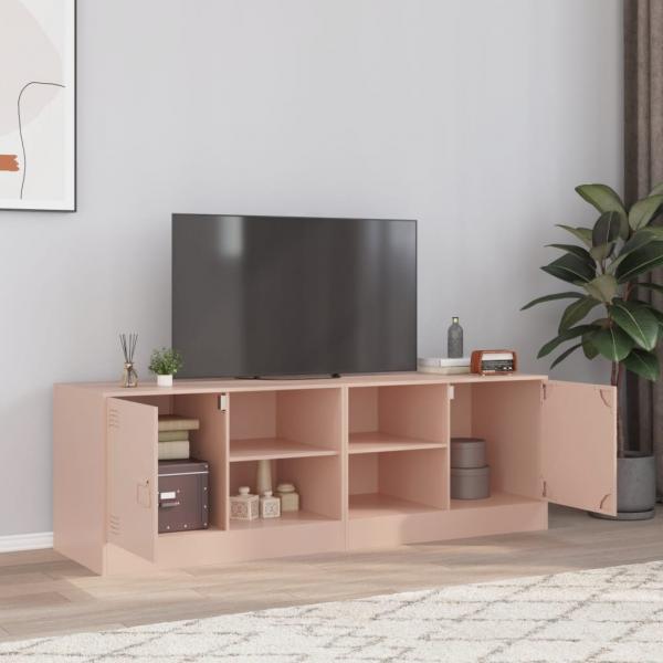 ARDEBO.de - TV-Schränke 2 Stk. Rosa 67x39x44 cm Stahl